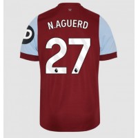 Camisa de Futebol West Ham United Nayef Aguerd #27 Equipamento Principal 2023-24 Manga Curta
